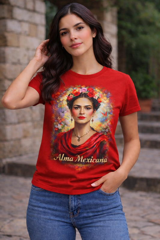 Playera roja premium Alma Mexicana