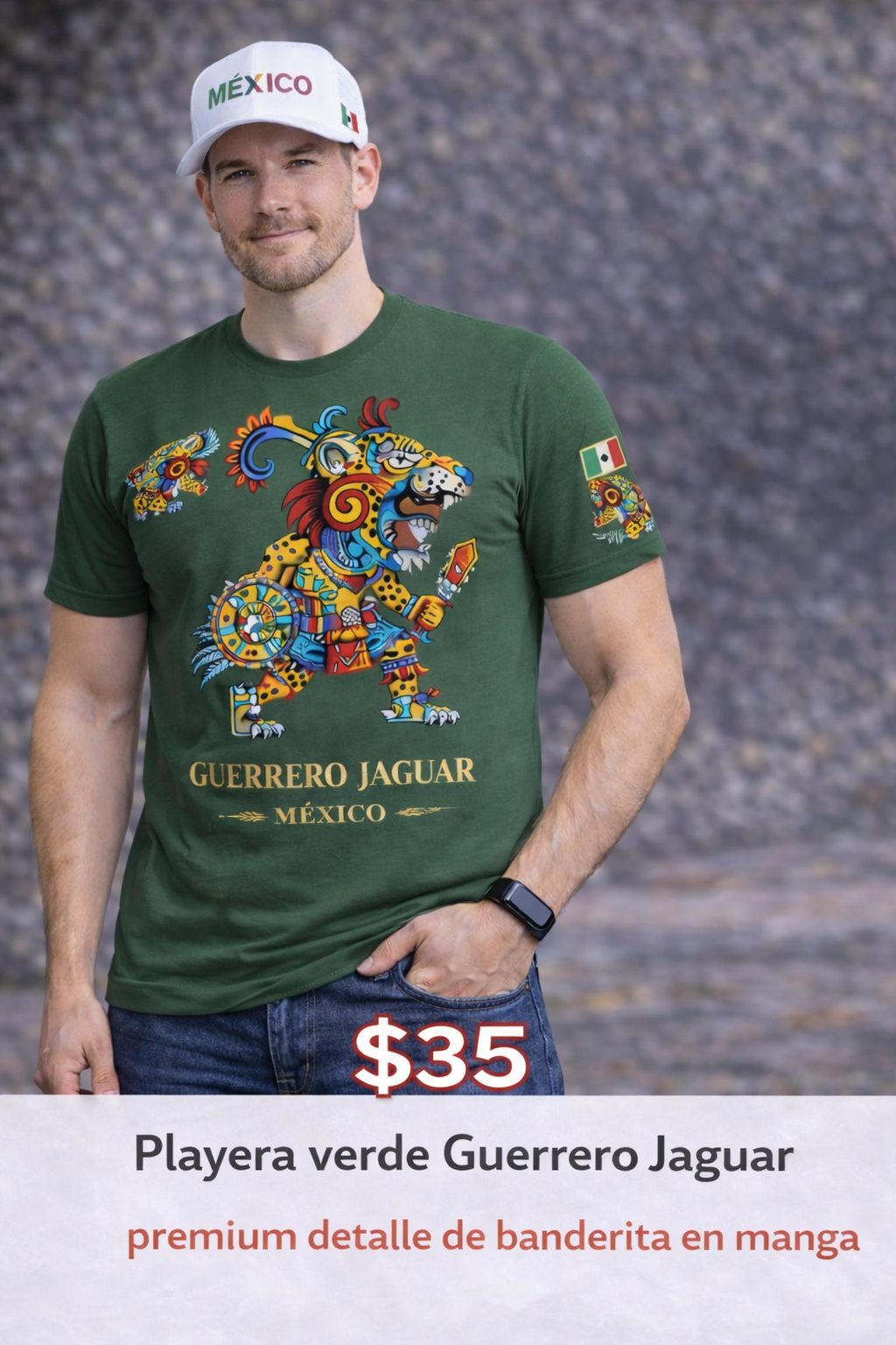 Verde de luxe guerrero jaguar